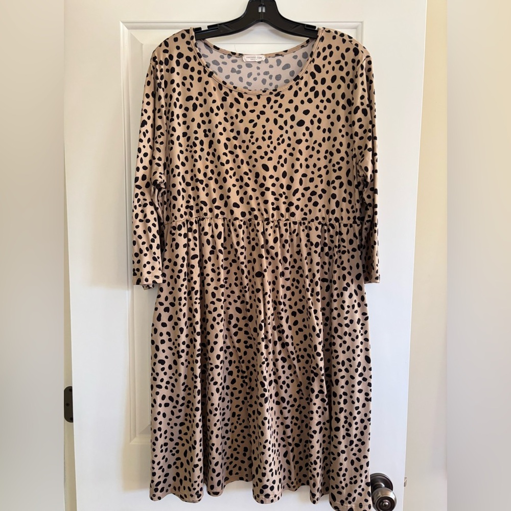 Chic Soul Leopard Print Dress
